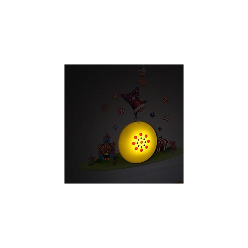 Lampe murale en plastique résistant aux hautes températures et amovible à 10 °C, motif clown, papier peint 3D créatif