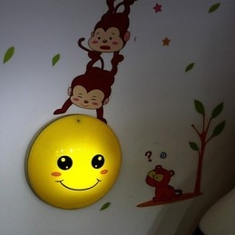 Autocollants muraux Singes activés par la lumière, lampe murale décorative à induction intelligente