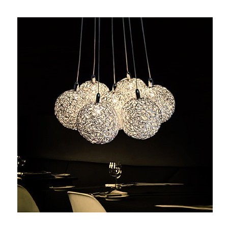Suspension moderne à 7 lumières, luminaire décoratif en aluminium pour la maison Suspension moderne à 7 lumières, luminaire décoratif en aluminium pour la maison