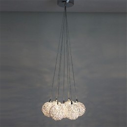 Suspension moderne à 7 lumières, luminaire décoratif en aluminium pour la maison