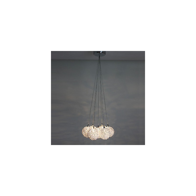 Suspension moderne à 7 lumières, luminaire décoratif en aluminium pour la maison