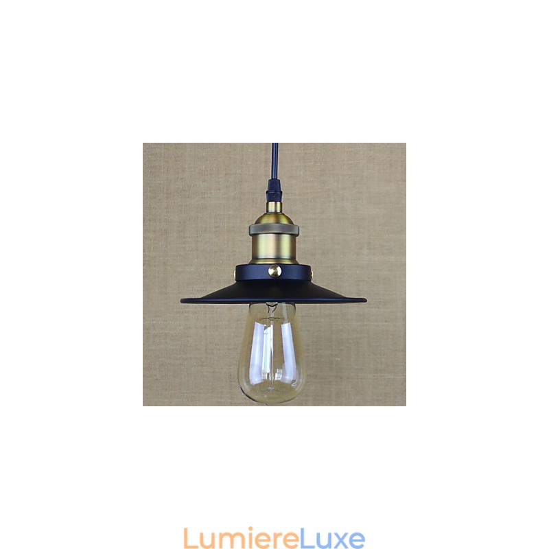 Lampe suspendue ultra miniature de style campagnard américain, style rétro industriel simple et petite