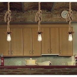 Suspension traditionnelle classique rustique style lodge vintage style campagne rétro