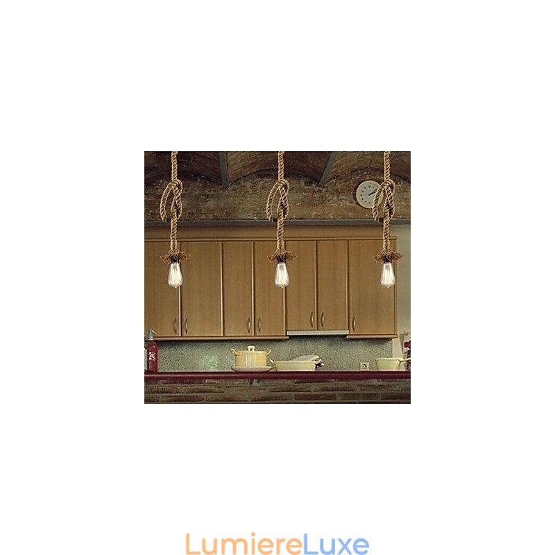 Suspension traditionnelle classique rustique style lodge vintage style campagne rétro