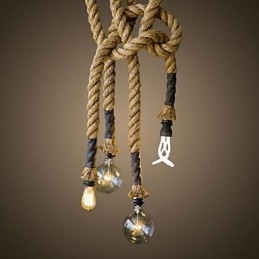 Suspension traditionnelle classique rustique style lodge vintage style campagne rétro