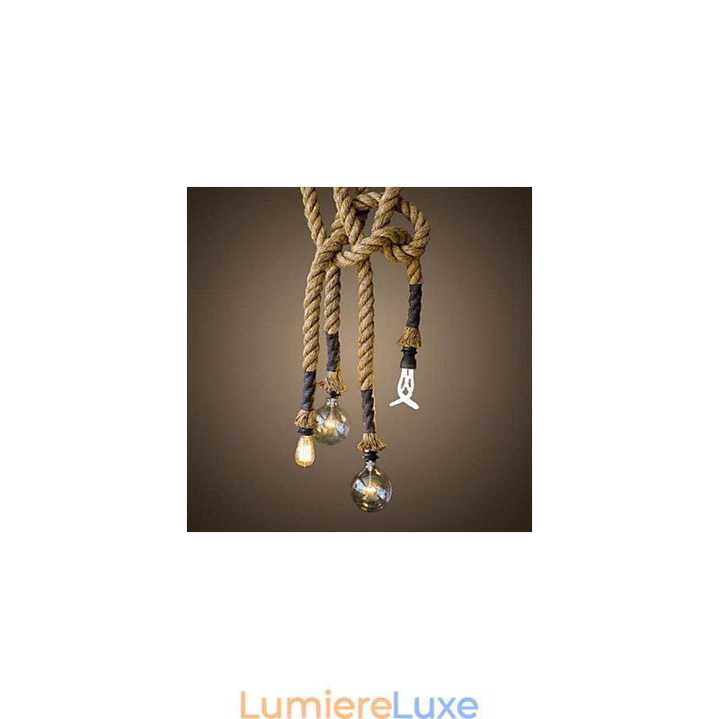 Suspension traditionnelle classique rustique style lodge vintage style campagne rétro
