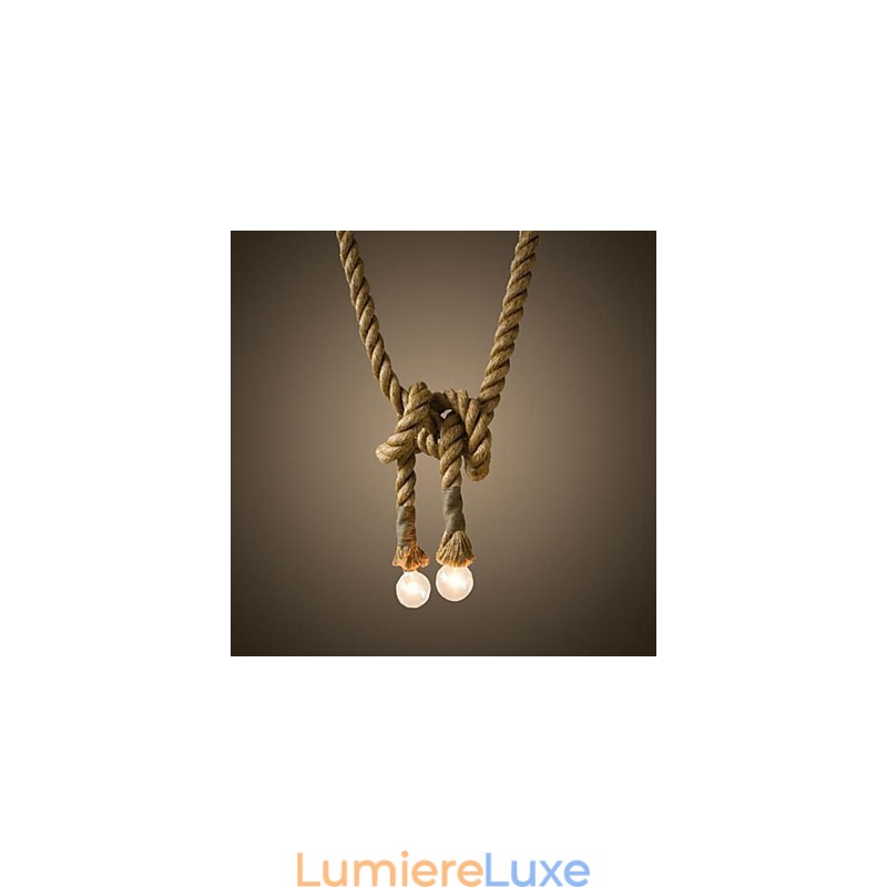 Suspension traditionnelle classique rustique style lodge vintage style campagne rétro