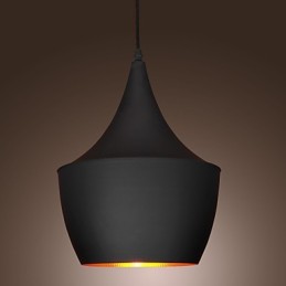 Suspension rétro vintage Tom Dixon Design Noir
