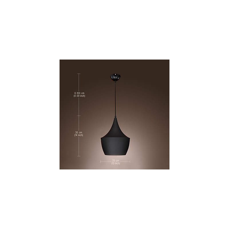 Suspension rétro vintage Tom Dixon Design Noir