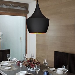 Suspension rétro vintage Tom Dixon Design Noir