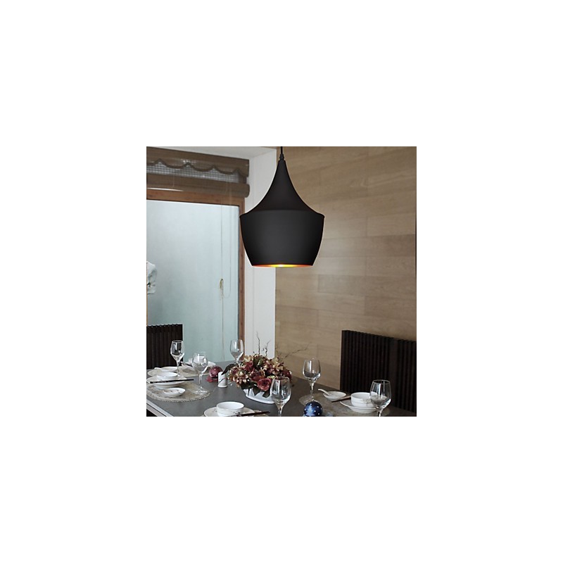 Suspension rétro vintage Tom Dixon Design Noir