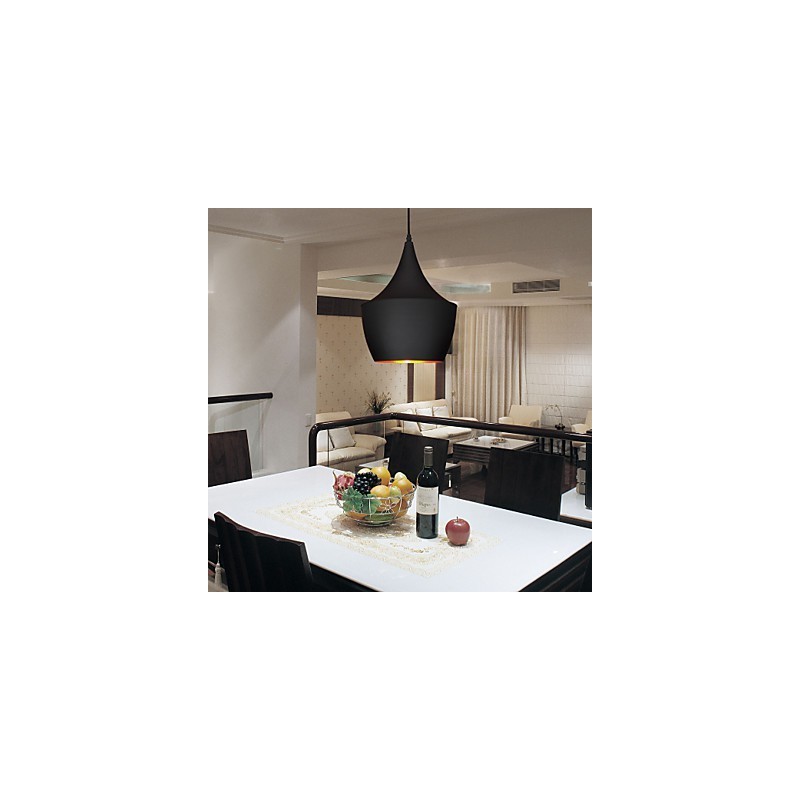 Suspension rétro vintage Tom Dixon Design Noir
