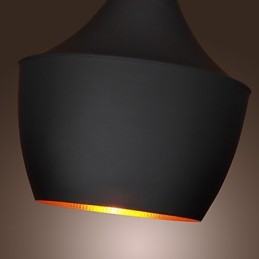 Suspension rétro vintage Tom Dixon Design Noir