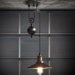 Suspensions Rustiques Lodge Vintage Rétro Country Garage Métal