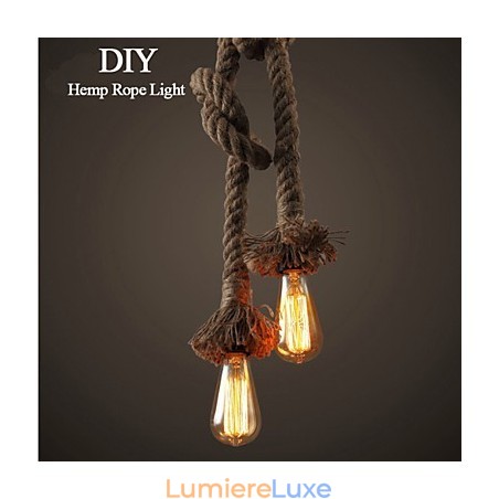 1 lustre créatif en corde de chanvre à faire soi-même 1 lustre créatif en corde de chanvre à faire soi-même