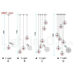 Suspension boule de cristal Meteorer Stage de Creative Engineering