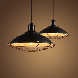 Lustre suspendu industriel rétro