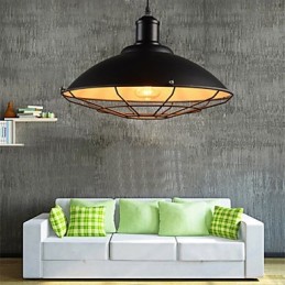 Lustre suspendu industriel rétro