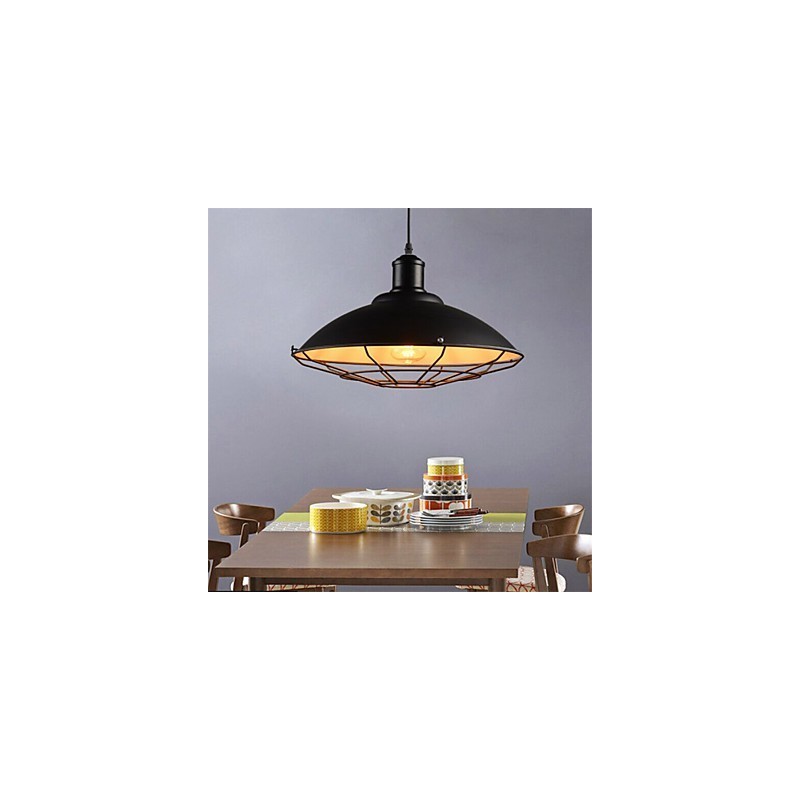 Lustre suspendu industriel rétro