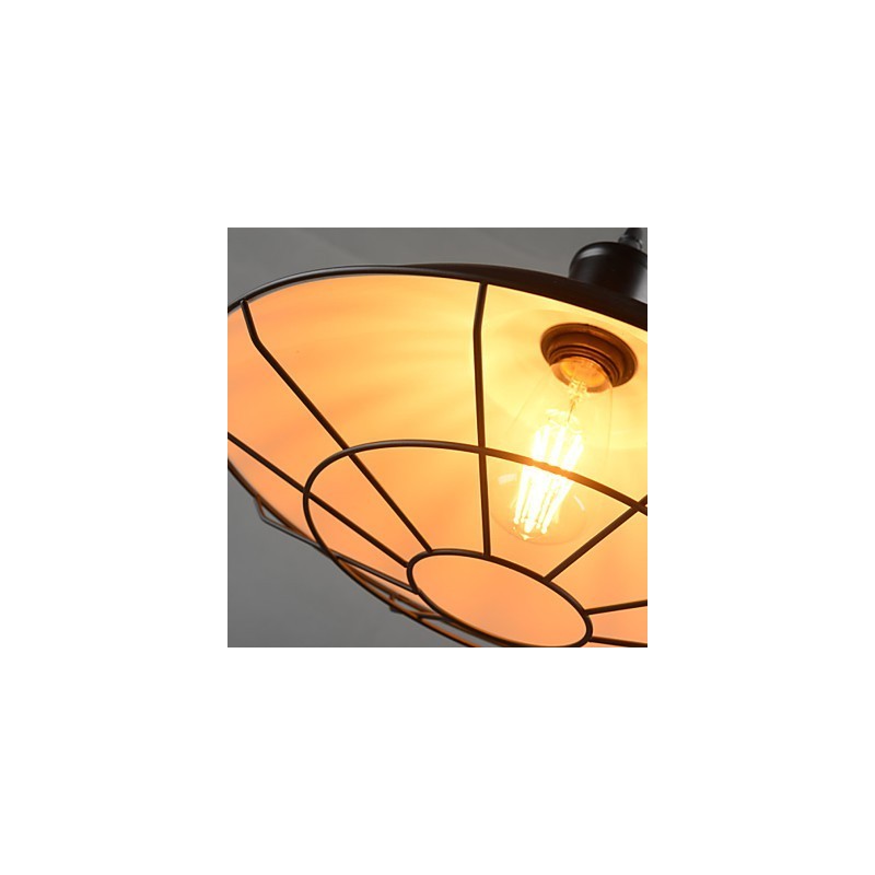 Lustre suspendu industriel rétro
