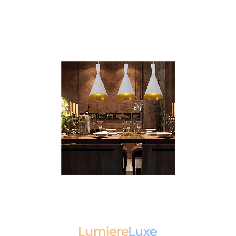 Suspension rétro vintage Tom Dixon Design noir et blanc type C Cafe