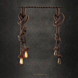 Suspensions 2 lumières Le vent industriel restaure les anciennes manières, c'est le plafonnier créatif du comptoir du café