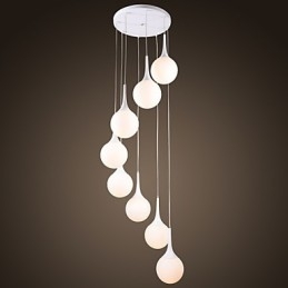 Suspension moderne et contemporaine en forme de globe électroplaqué