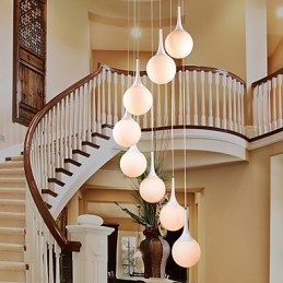 Suspension moderne et contemporaine en forme de globe électroplaqué
