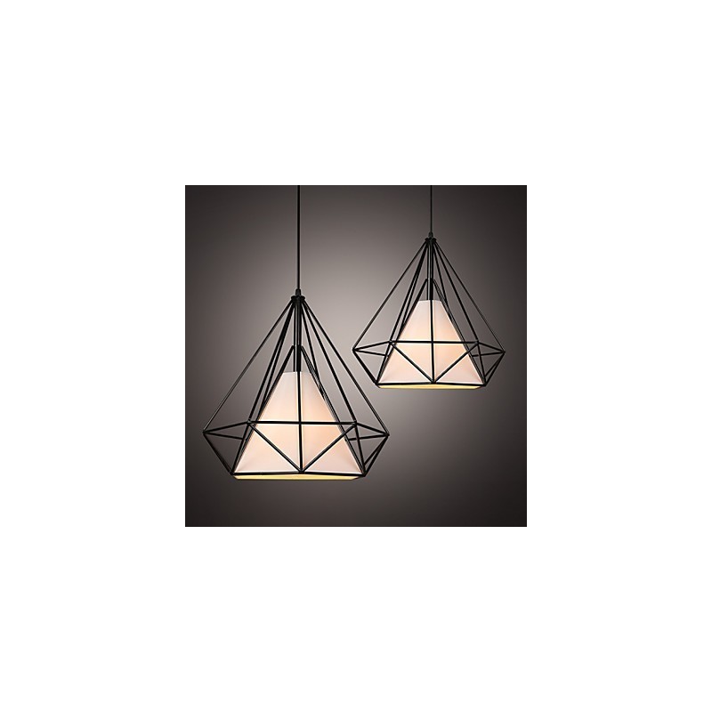 Loft industriel éolien restaure les anciennes manières lampes en fer forgé lanternes lustre cage à oiseaux