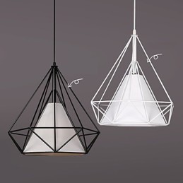 Loft industriel éolien restaure les anciennes manières lampes en fer forgé lanternes lustre cage à oiseaux