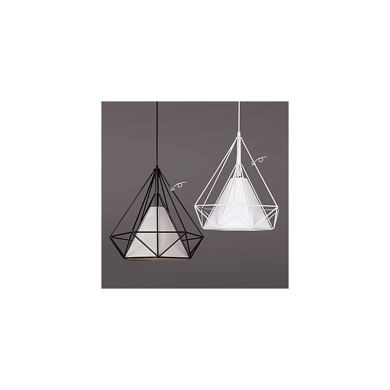 Loft industriel éolien restaure les anciennes manières lampes en fer forgé lanternes lustre cage à oiseaux