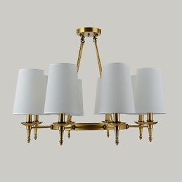 Famille de luminaires suspendus décoratifs modernes et contemporains à 8 ampoules