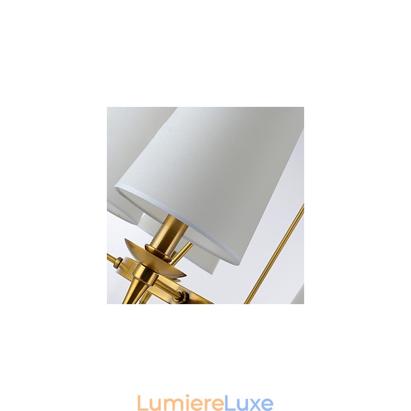Famille de luminaires suspendus décoratifs modernes et contemporains à 8 ampoules