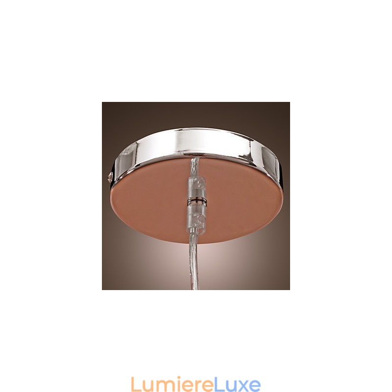 Suspension en cristal de style cylindrique