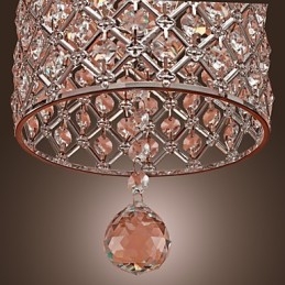 Suspension en cristal de style cylindrique