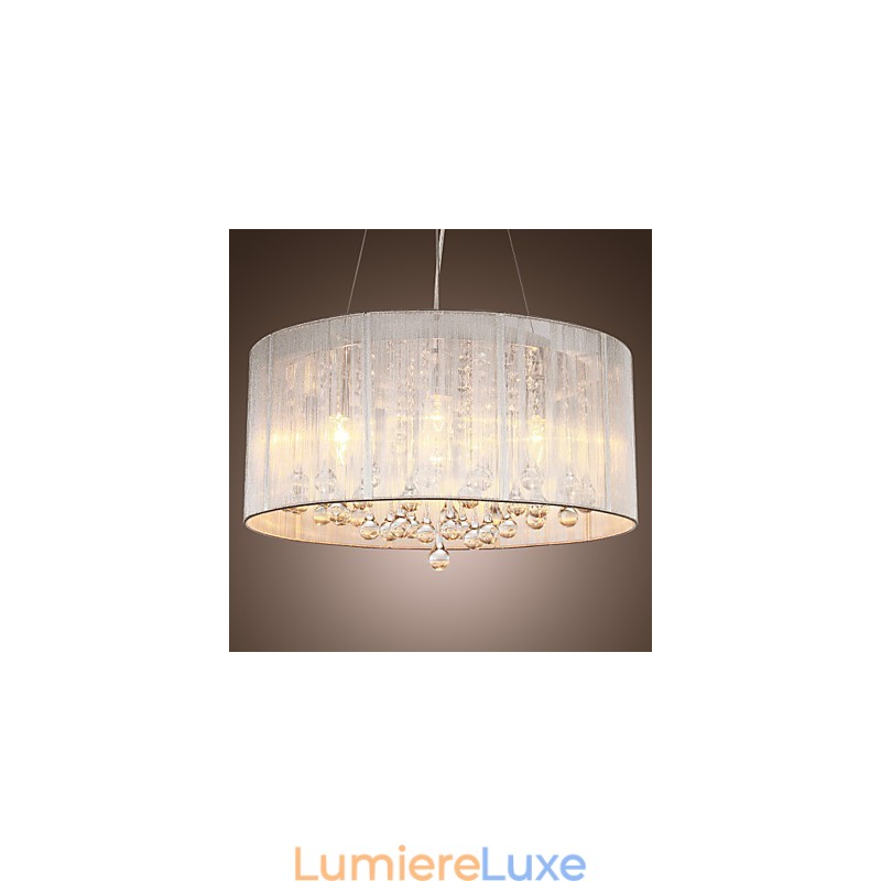 Suspension tambour moderne à 4 lumières
