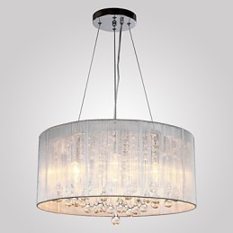 Suspension tambour moderne à 4 lumières