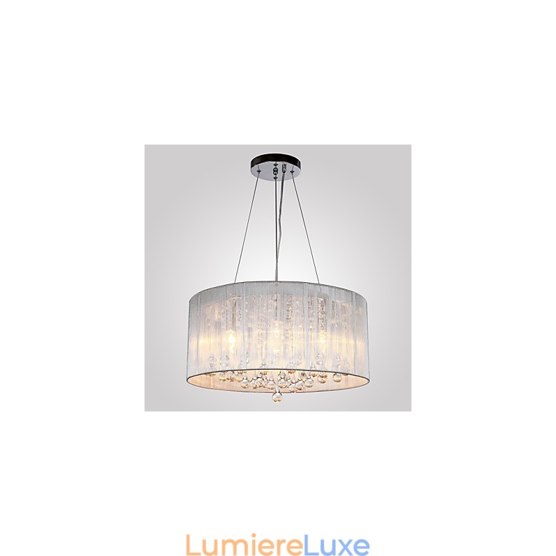 Suspension tambour moderne à 4 lumières