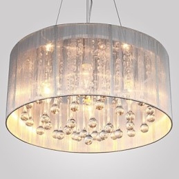 Suspension tambour moderne à 4 lumières