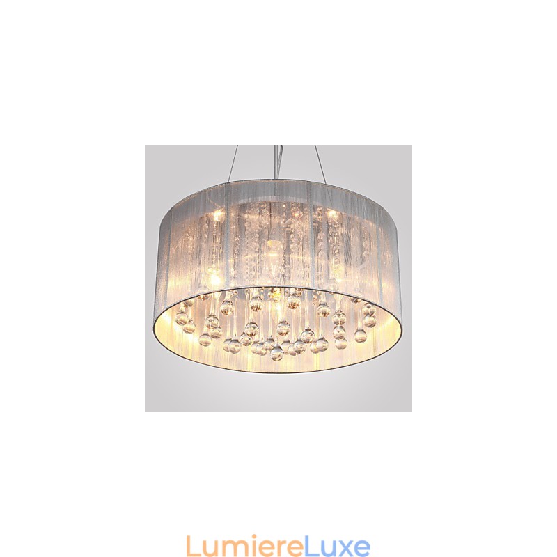 Suspension tambour moderne à 4 lumières