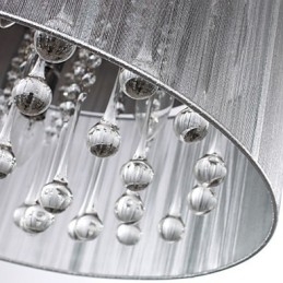 Suspension tambour moderne à 4 lumières