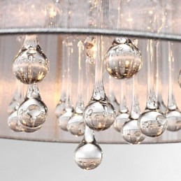 Suspension tambour moderne à 4 lumières