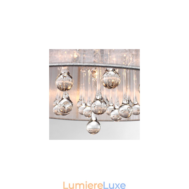 Suspension tambour moderne à 4 lumières