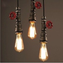 Lampe suspendue rétro jouant le rôle de décoration de loft lampe suspendue industrielle rurale