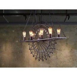La suspension roue gratte-ciel de style industriel
