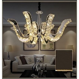 Lampe en cristal Lampe suspendue en cristal de luxe moderne