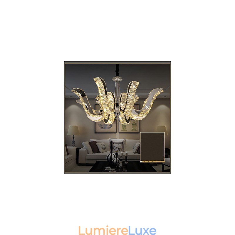 Lampe en cristal Lampe suspendue en cristal de luxe moderne