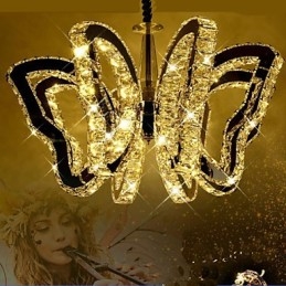 Lampe papillon moderne en cristal de luxe 8