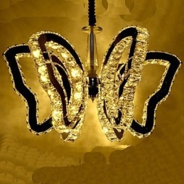 Lampe papillon moderne en cristal de luxe 8