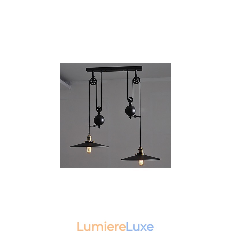 Lampe suspendue en métal créative, lampes suspendues modernes, lampe suspendue pour café